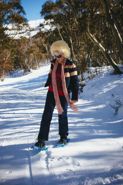 snow shoeing at Thredbo